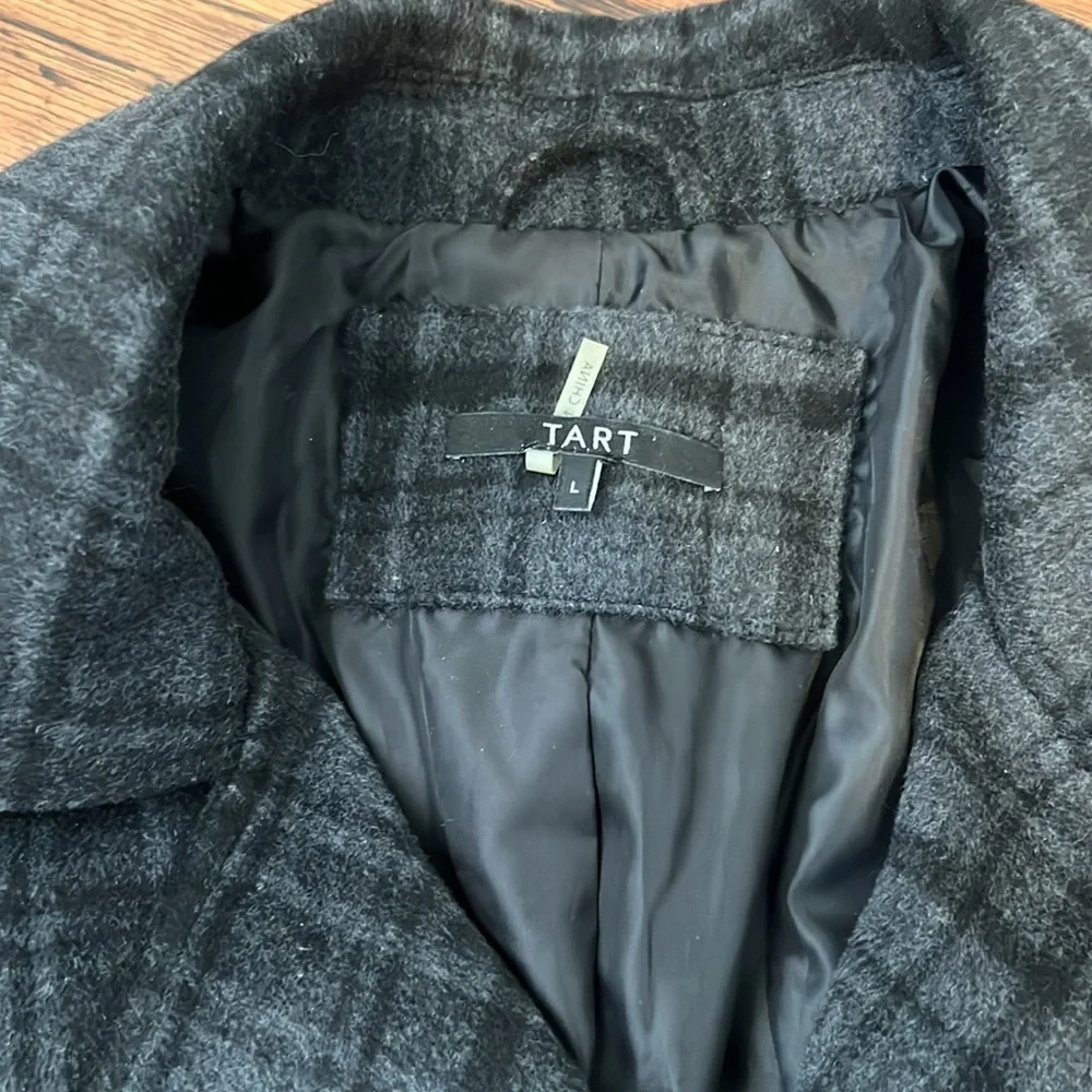 Tart plaid wool blend moto jacket - Picture 2 of 6